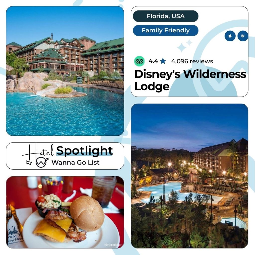 Disney’s Wilderness Lodge stands as a hidden retreat inspired by America’s great national park lodges, offering comfort, magic, and immersive theming just minutes from Magic Kingdom. The majestic lobby, crafted with soaring timber beams and a sparkling stone fireplace, immediately transports guests to a rustic woodland hideaway. Surrounded by pine forests and the shores of Bay Lake, this deluxe resort seamlessly blends natural beauty with Disney’s legendary hospitality, making it an ideal choice for families, couples, and adventure seekers craving both tranquility and convenience.
