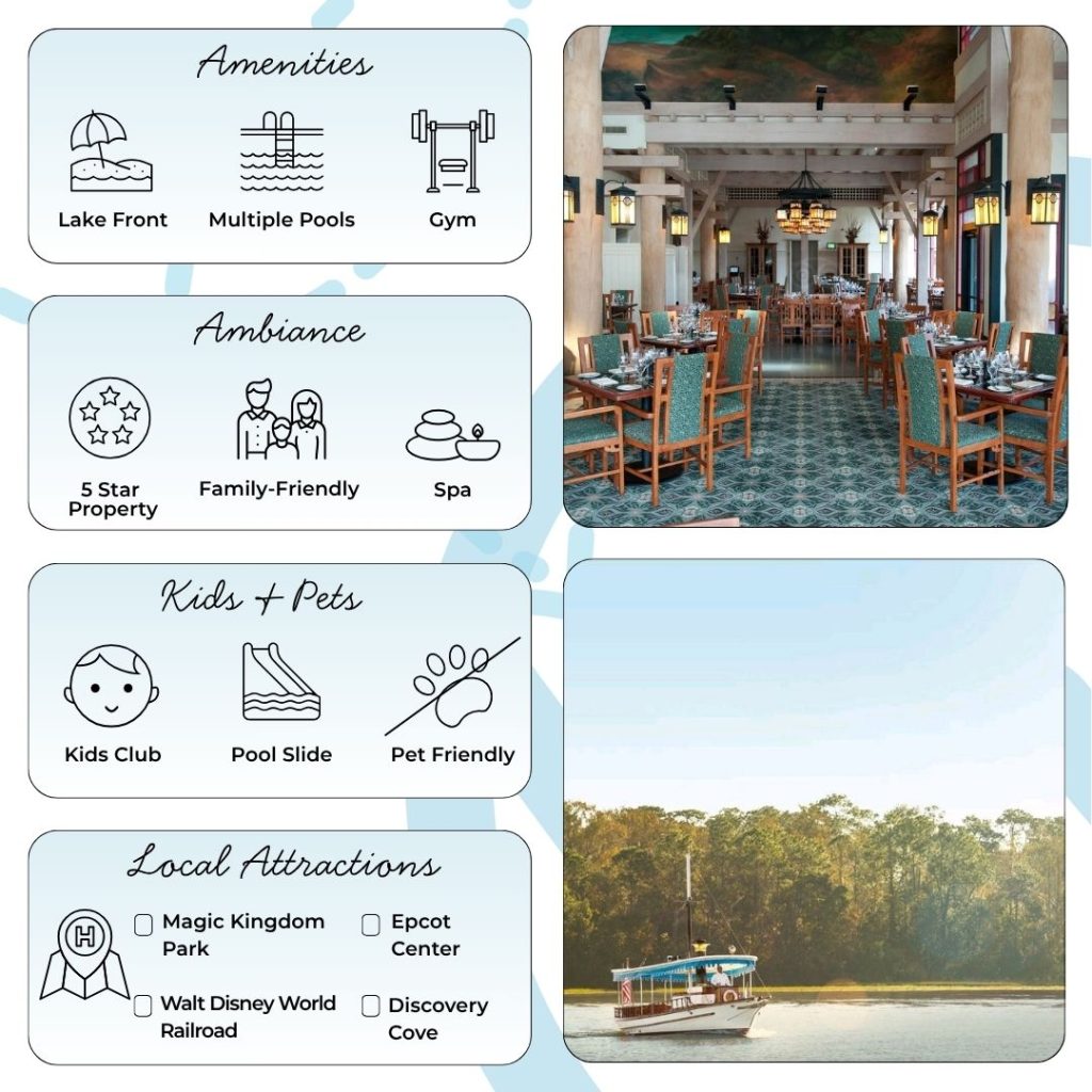 Staying at Wilderness Lodge comes with major time-saving perks. All Disney hotel guests benefit from Early Theme Park Entry, which grants access to every park 30 minutes before general opening. Deluxe resort guests, including those at Wilderness Lodge, also enjoy Extended Evening Hours—exclusive late-night access to select parks and attractions on designated nights. This means smaller crowds, shorter waits, and more magic per day. For 2025, these benefits will continue to give guests extra time and flexibility during their stay, maximizing each park day.