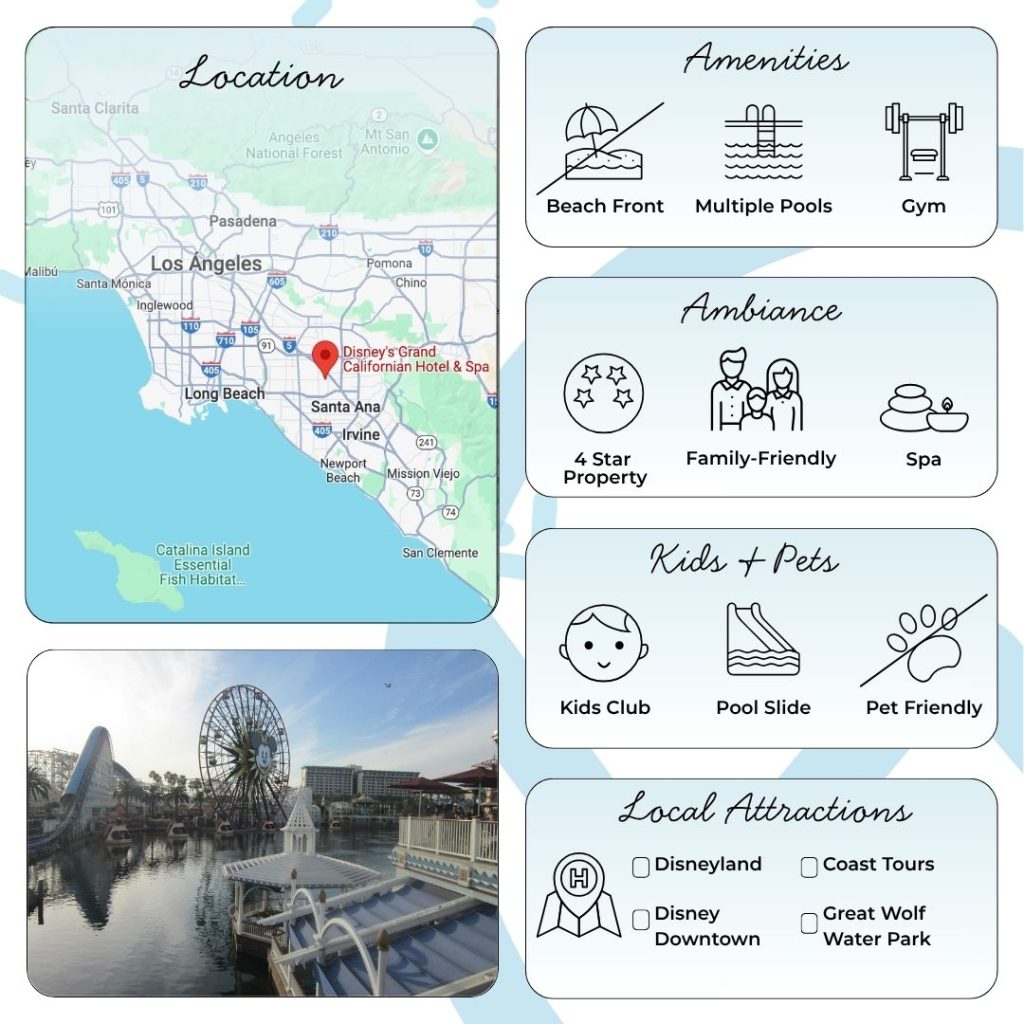 The hotel features a beautiful American craftsman architectural design, inspired by the natural environment of California with elements like timber, stone, and bear motifs creating a warm yet elegant ambiance. The interiors evoke a grand forest lodge, enveloping guests in a world of artful detail and tranquil sophistication. The lobby’s soaring beams and stone fireplace are welcoming gathering spots, and throughout the property, you’ll find curated craftsman décor and rich nods to California’s natural history, enhancing the magical setting.